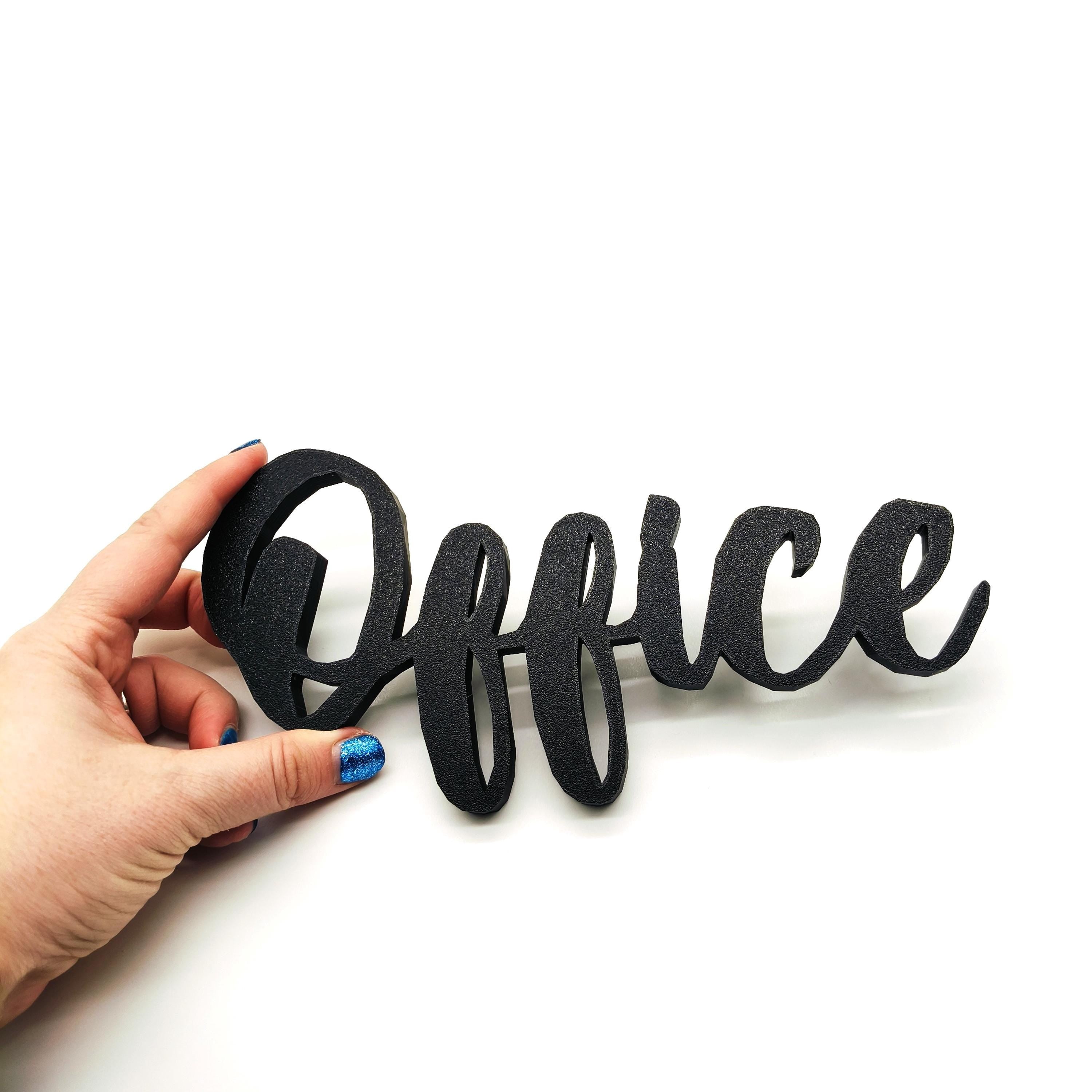 Office Wall Sign – Elegant and Modern Decor Piece for Your Home Office or Desk Area, Helping You Stay Motivated and Organized Every Day